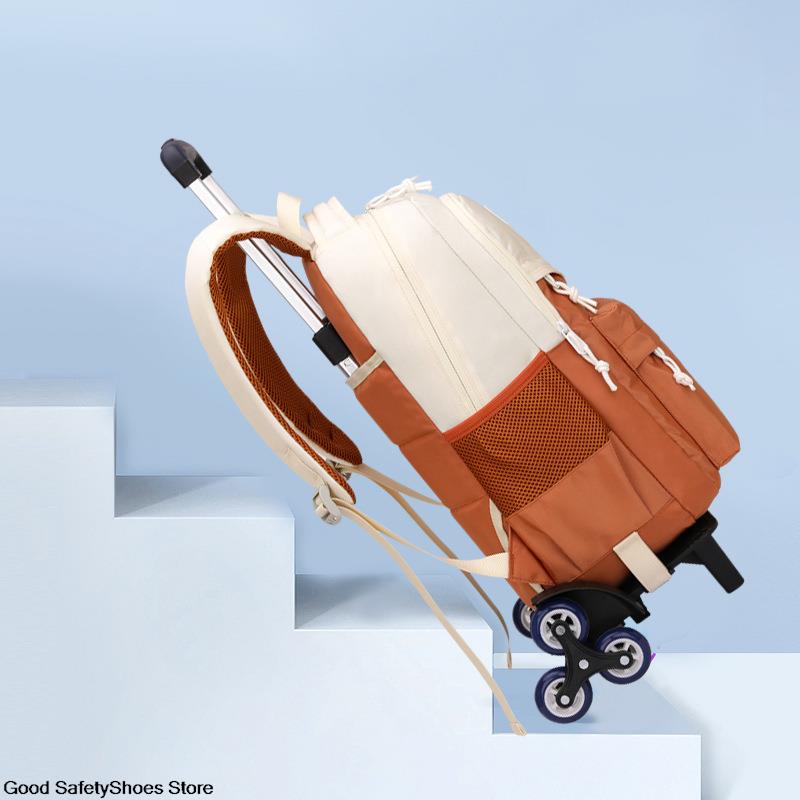 Trolley Schoolbag Rolling Backpack Teenage School Backpack With Wheels For Boys College School Rucksack Girls Backpack For Teens