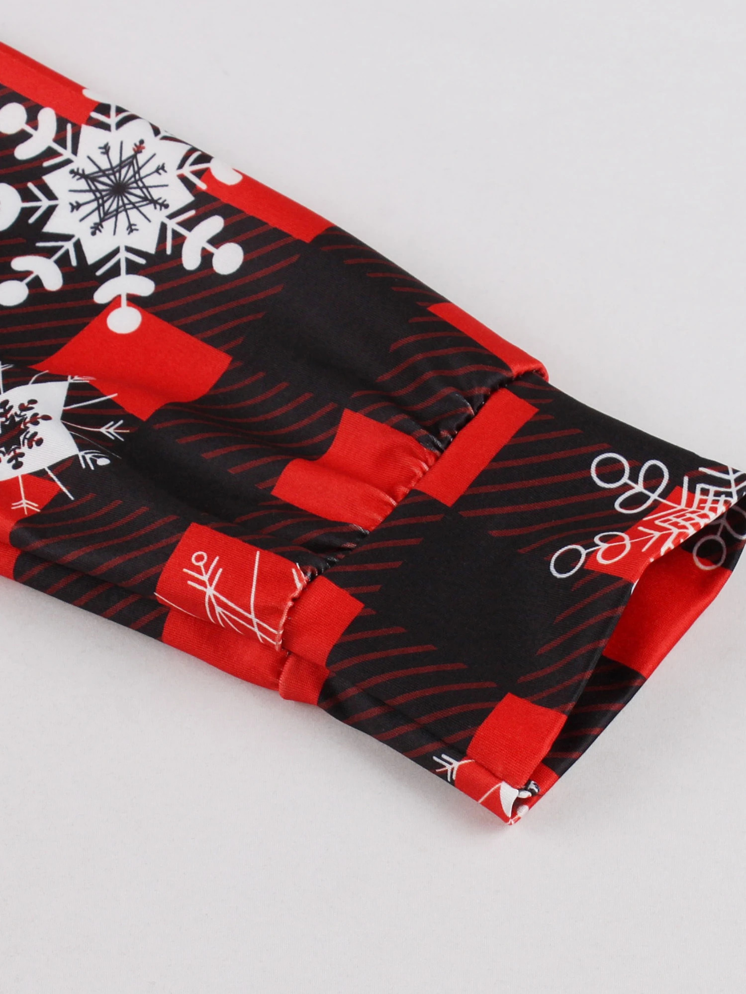 Spring and Autumn Christmas Party Square Neck Waist Long Sleeve Christmas Print Dress 241107