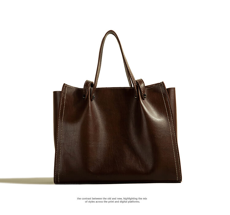 AIOSC Large Capacity Handheld Underarm New Trendy Soft Leather Commuter Bag Synthetic leather Fashion designer BagVoyage