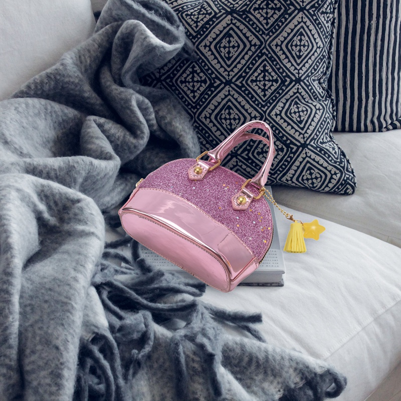 new fashion hotsale casual Little Girls' Sequins Handbags Princess Crossbody Bag Mini Satchel Gifts For Girls Toddler Kids (Pink