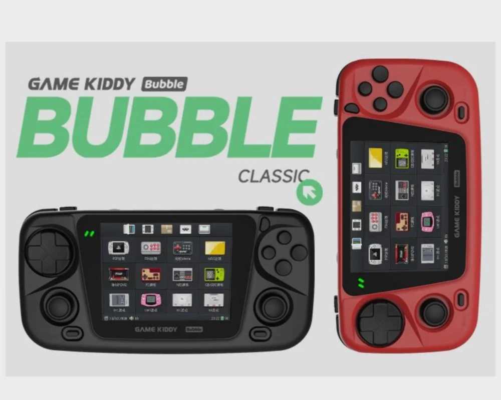 Game machine Gkd Kiddy Bubble 3.5 Inch 4000ma Rk3566 Processor Video Output Portable Retro Nostaic Handheld Game hine. Z241107