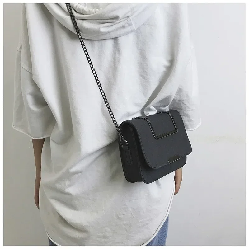 Vintage Women Leather Messenger Bags High Quality Women Handbag Small Flap Bag Solid Lady Shoulder Crossbody Bag Bolsa Feminina