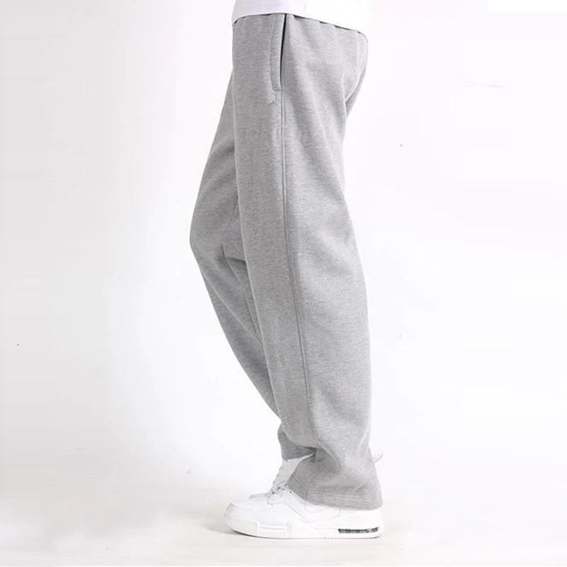 Men Plus Size 7XL Pants Solid Baggy Loose Elastic Pencil Sweatpants Casual Mens Trousers Joggers Large Big 5XL 6XL 241104