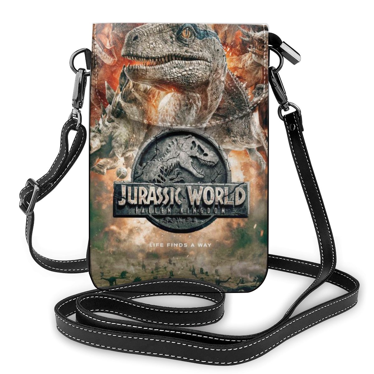 Cartoon Dinosaur Print Shoulder Bag Girl's Leather Bag Women's Trend Women Bags Crossbody Slim Student Purse Dropshipping