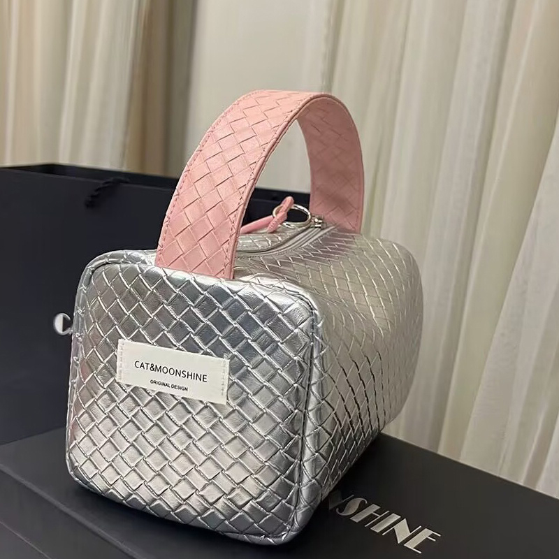 New Cosmetic Bag PU Pillow Makeup Pouch Women’s Large-Capacity Storage Organizer Multifunctional Travel Toiletry Kit Handbag