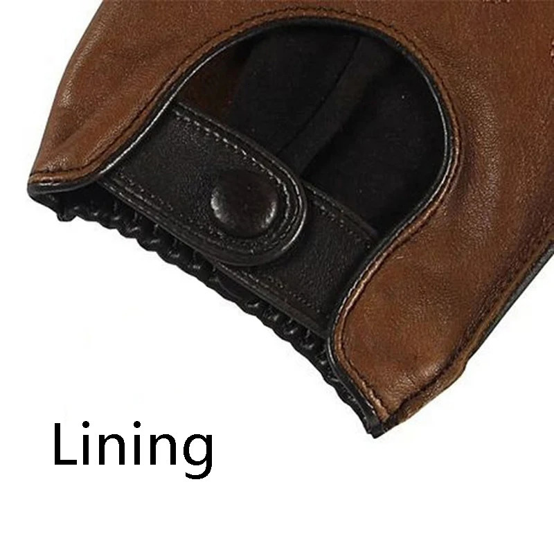 leather gloves for men in spring and autumn Lambskin casual breathable touch screen genuine leather sheepskin mens driving M023W 241106