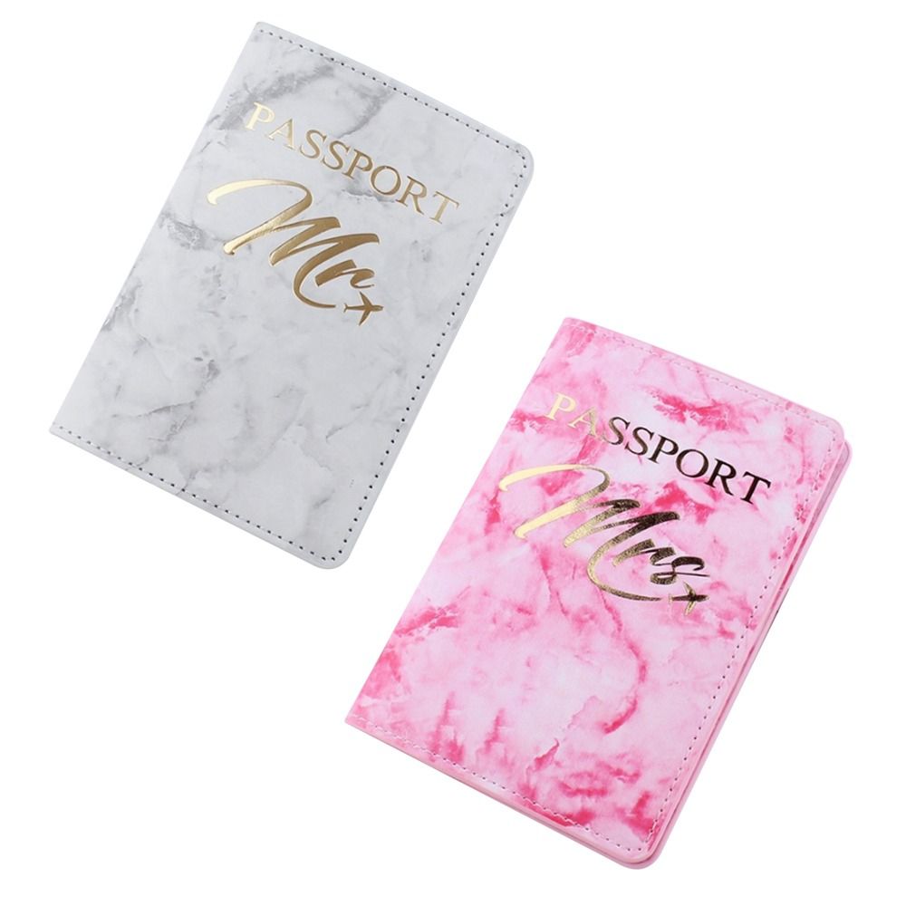 Fashion Marble Pattern Travel Couple Lovers Holder Passport Cover Wallet Purse ID Credit Card Bag