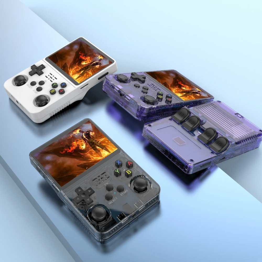 BOYH Open Source R36S Retro Handheld Game Console Linux System 3.5-inch IPS Sn Portable Pocket Video Player 64GB Game Gift Y241107