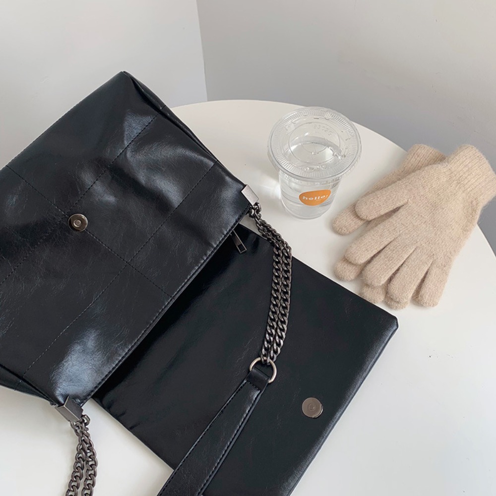 Fashion Women's Bags Niche Chain Crossbody Bag Ladies Shoulder Large Capacity Handbag Cross Square PU