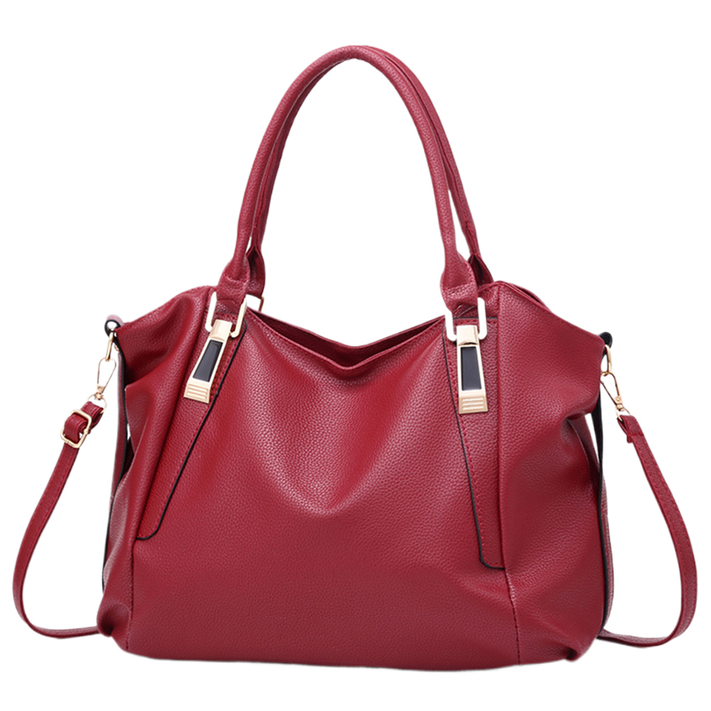 Women Trendy Commuting Bag Large Capacity PU Simple Messenger Bag Solid Color Chic Hobo Bag Adjustable Strap for Outdoor Travel