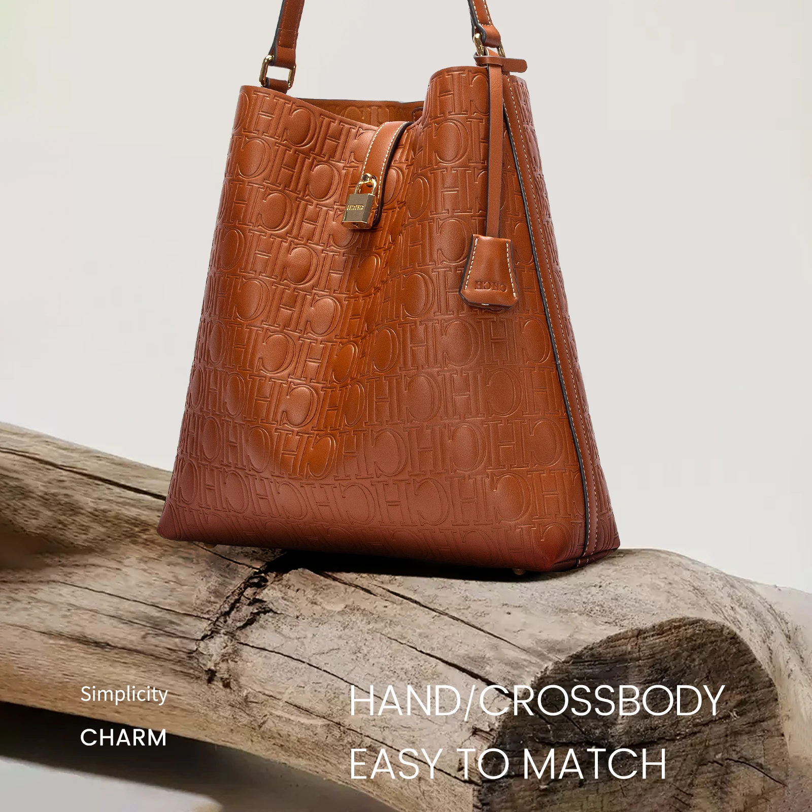 Vintage Bags Pure Color Women's Tote - Retro Classic Letter Print Large Capacity Versatile hot Style Fashion Shoulder Bag