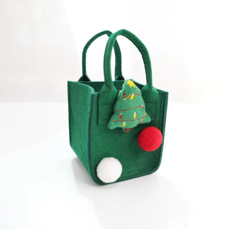 Christmas gift bag Christmas Eve portable bag Christmas fruit candy decoration felt bag 241107