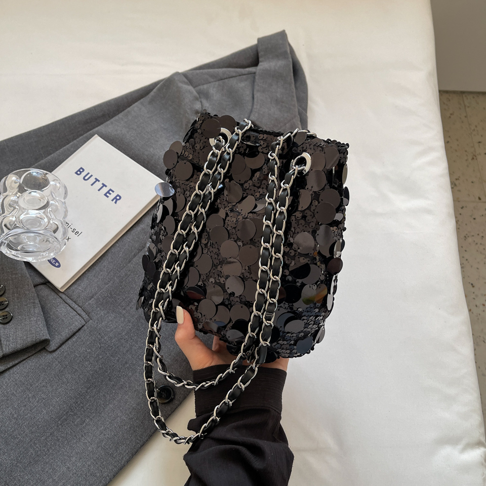 New Multi Sequins Luxury Designer Women Shoulder Bag Bag Lady Handbag Chain Tote Crossbody Evening Dinner Underarm Bag Satchel