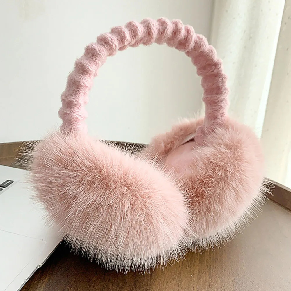 plush earmuffs with soft and cold protection warm earmuffs to keep hair warm Christmas gift with earmuffs 241107