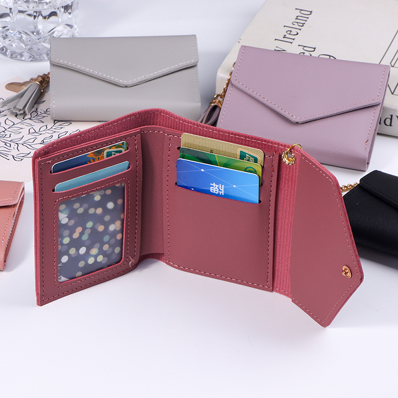 1Pc Short Tassel Wallet Women Fashion Purse Mini Coin Purse Female Money Pocket Small Card Holder Bag Girl Clutch Bag