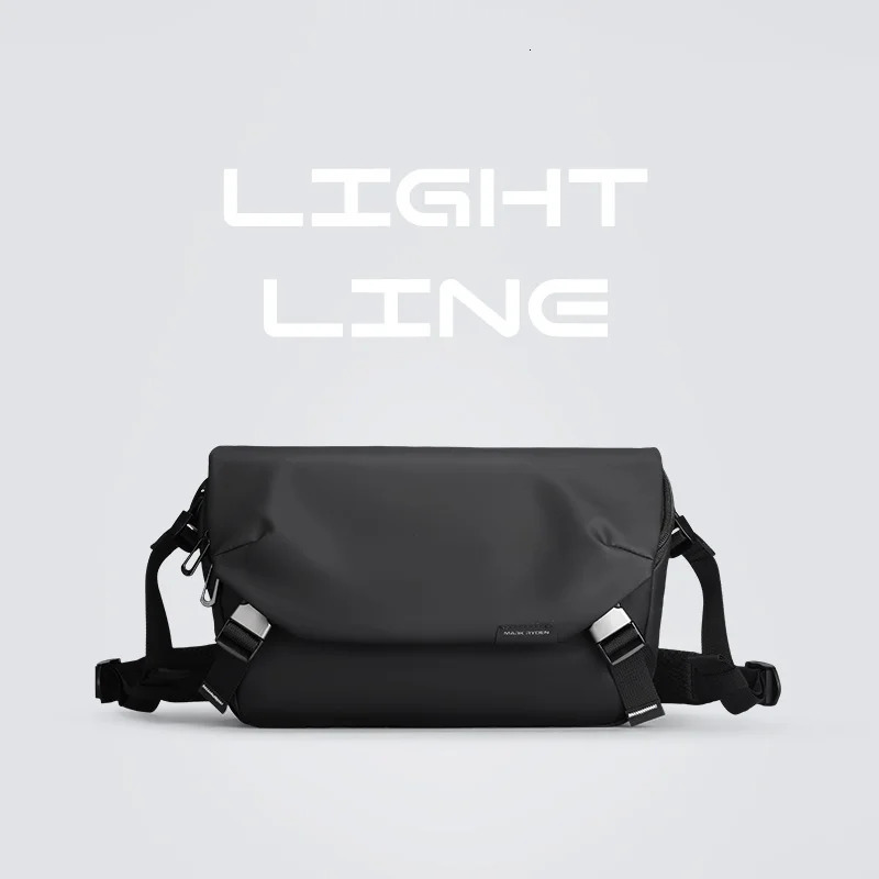 MarkRyden Harvey Leather Waterproof Multifunctional Messenger Bag Canvas bag men Mens crossbody Business Laptop 241106