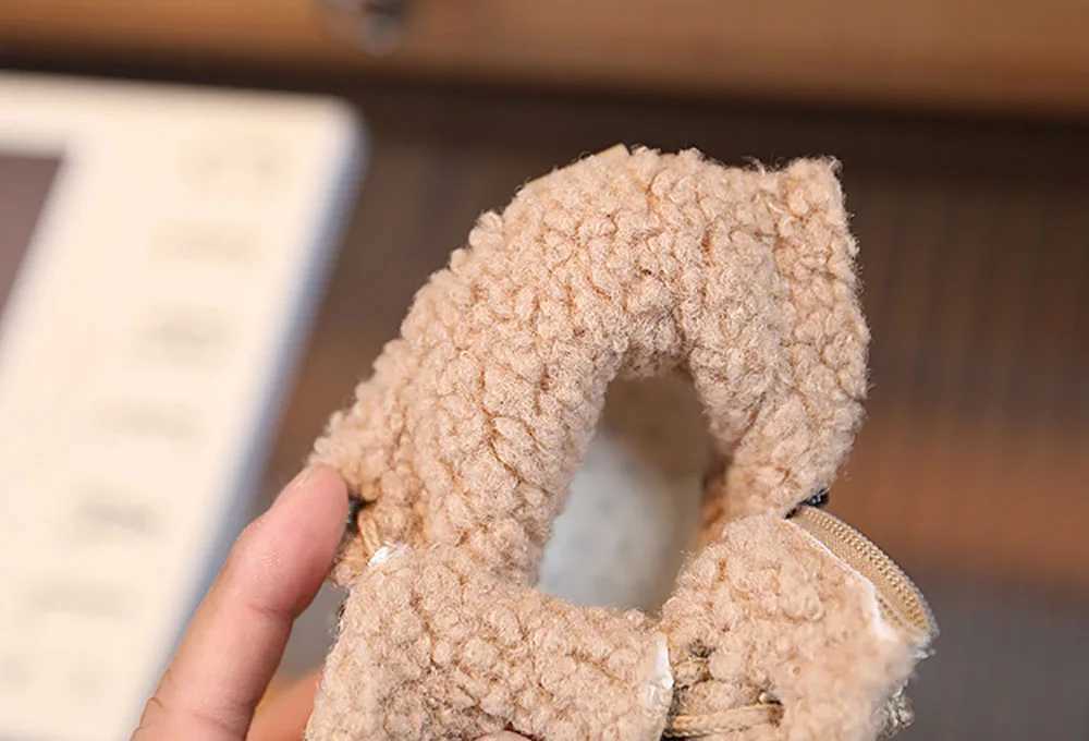 2024 Trend Fashion Winter Boots For Girls Korean Sle PU Leather Childrens Snow Boots Thick Warm Plush Shoes For Kids Faux FurXJ241206