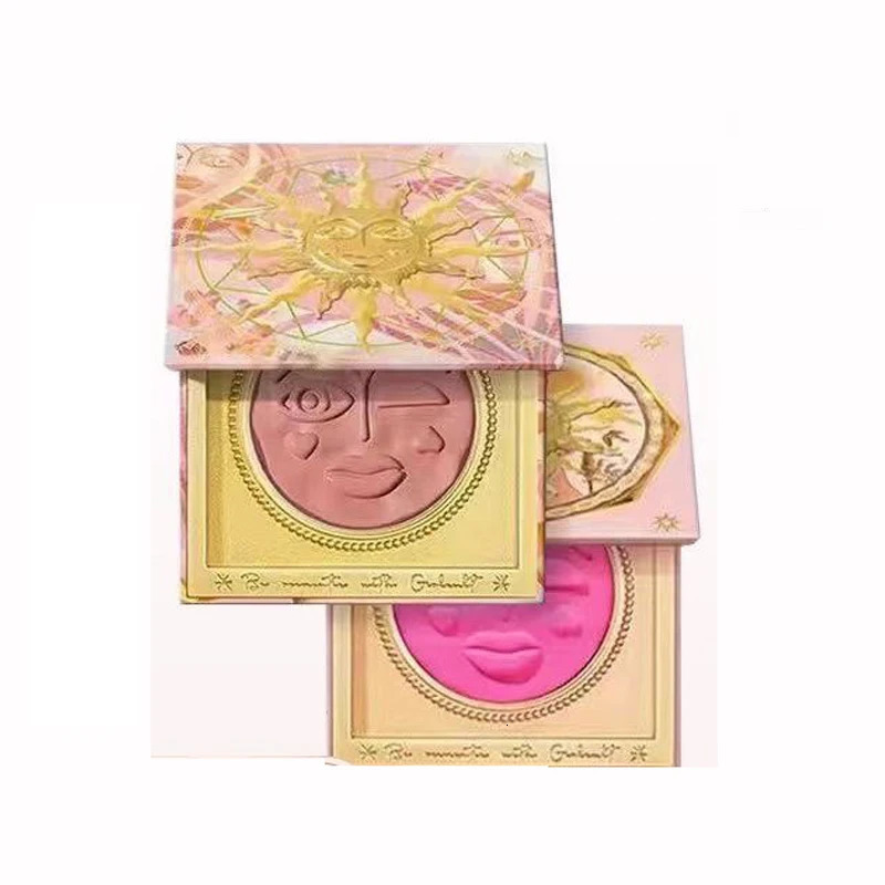 Girls emotion powder blusher matte shimmer powder blusher cute makeup Korean cheek powder 241107