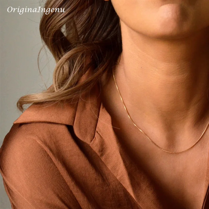 14K gold-plated snake chain necklace Boho necklace Dainty chain necklace minimalist jewelry waterproof necklace 241107