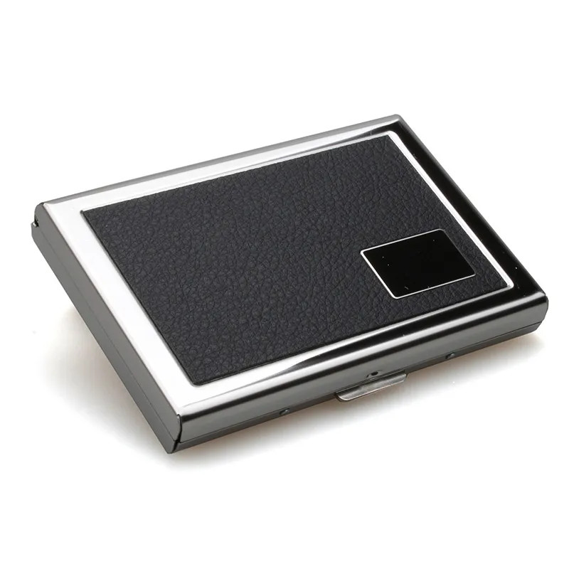 Fashion Aluminum Anti Magnetic Card Holder Women Men Metal Credit Card Business Card Holders Organizer Purse Wallet