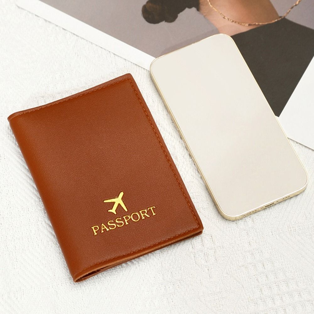 New Simple Fashion Passport Cover Cute Travel Passport Holder Wallet Gift PU Leather Card Case Cover Unisex
