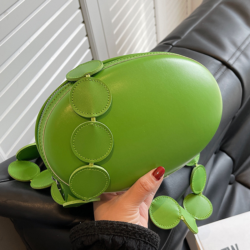 New Oval Fashion Shoulder Bag Egg Shape Shoulder Strap Women's Crossbody Messenger Bags Ladies Purse Female Round Handbag