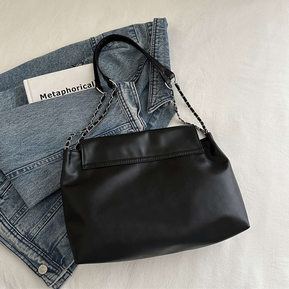 Women Fashion Underarm Bag Large Capacity Bow Flap Shoulder Bag Stylish Messenger Bag Chic Hobo Bag for Outdoor Travel