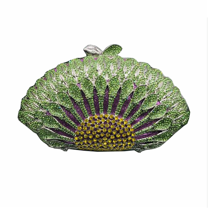 Latest Design Female Handbags Lady Chain Metal Shoulder Bag Clutches Bag Women Wedding Clutches Bags Purse for Bride