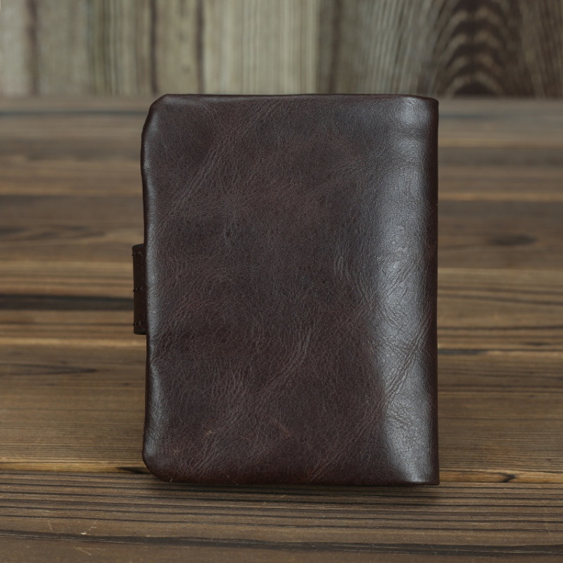 Vintage Genuine Leather Man's Wallet Luxury Soft Cowhide Men Coin Purse Business Card Holder Fashion Short Money Clip