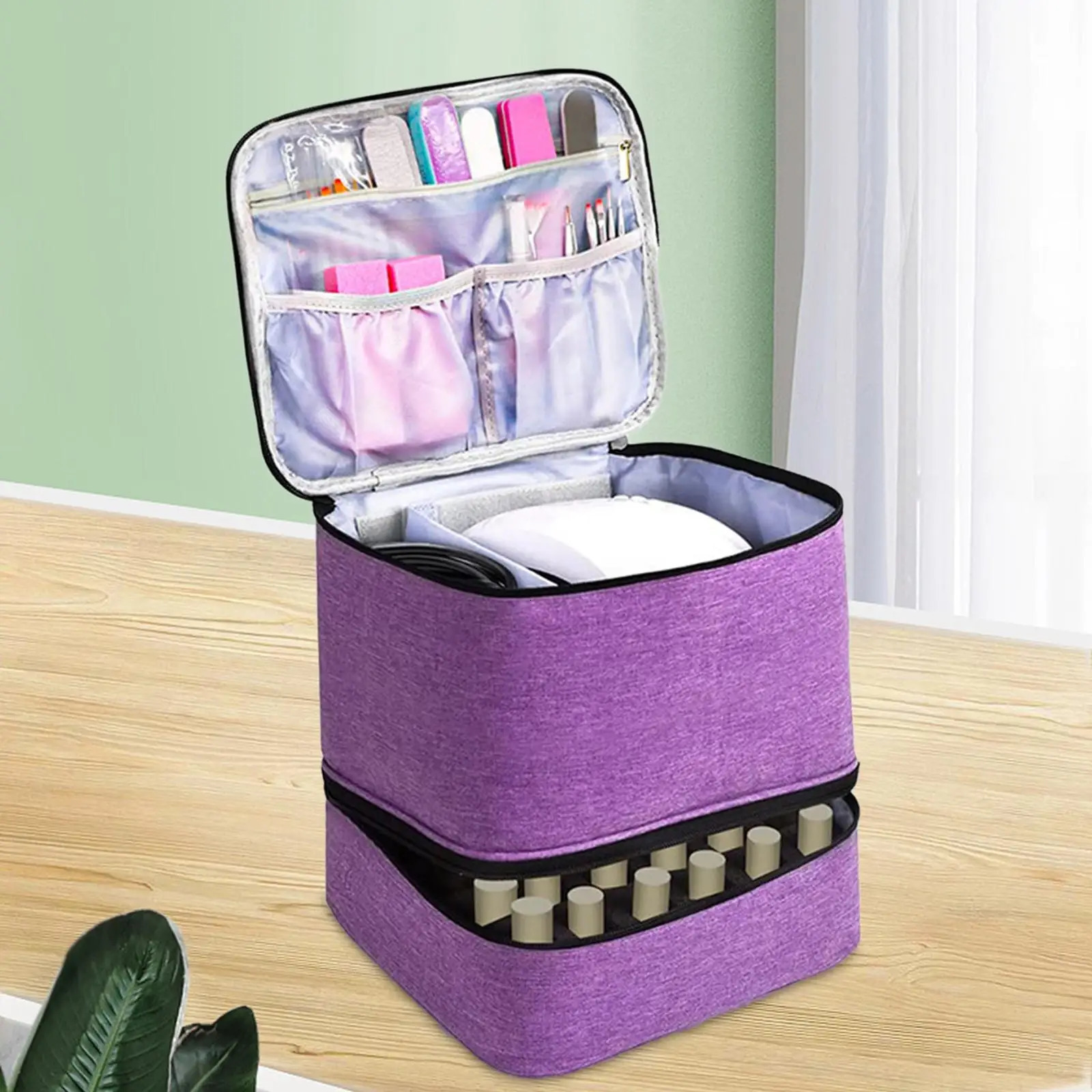 Nail polish suitcase for cosmetic nail varnish processing tools 241106