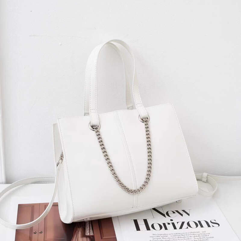 OLOEY Sier Chains Decoration Handbag Flap Bag Female Light Leather Cow Skin Fashion Popular PC Holder Formal Wearing