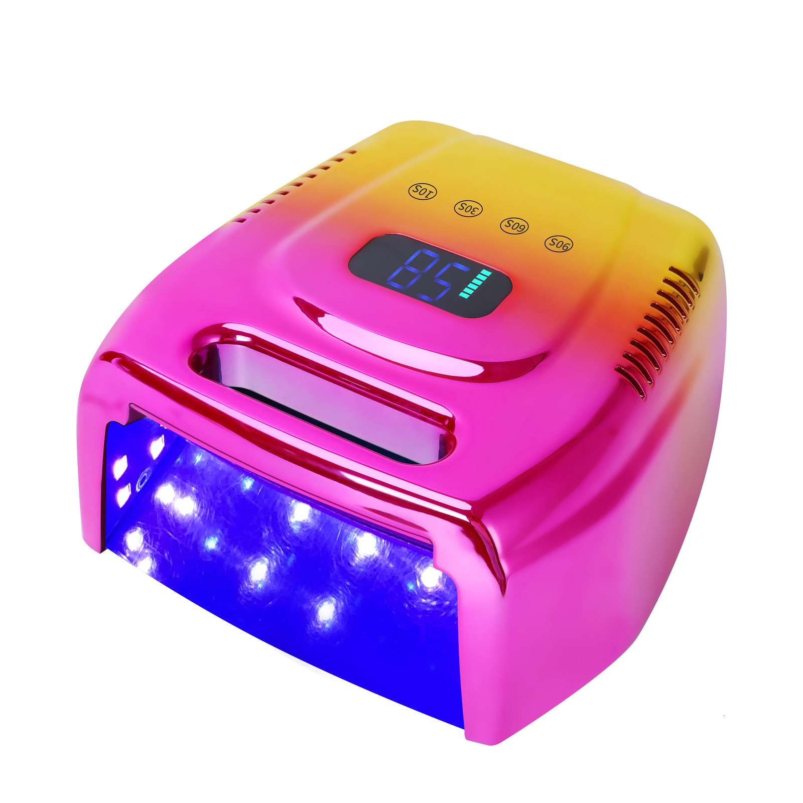 2024 arrival 96w pro cure wireless dual light rechargeable cordless sun uv led gel dryer nail lamp for salon 241106