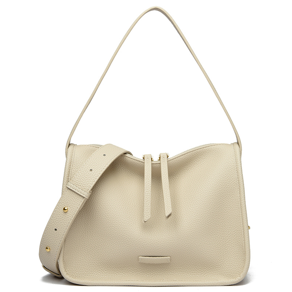 Retro Shoulder Bag Soft PU Leather Trendy Crossbody Bag with Detachable Adjustable Strap Shoulder Purse Satchel Purse for Women