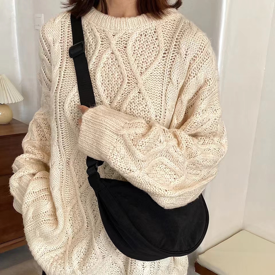 Casual Nylon Hobos Crossbody Bag for Women Shoulder Bag Woman Half Moon Chest Bags Tote Lady Travel Shopper Bag Female Purses