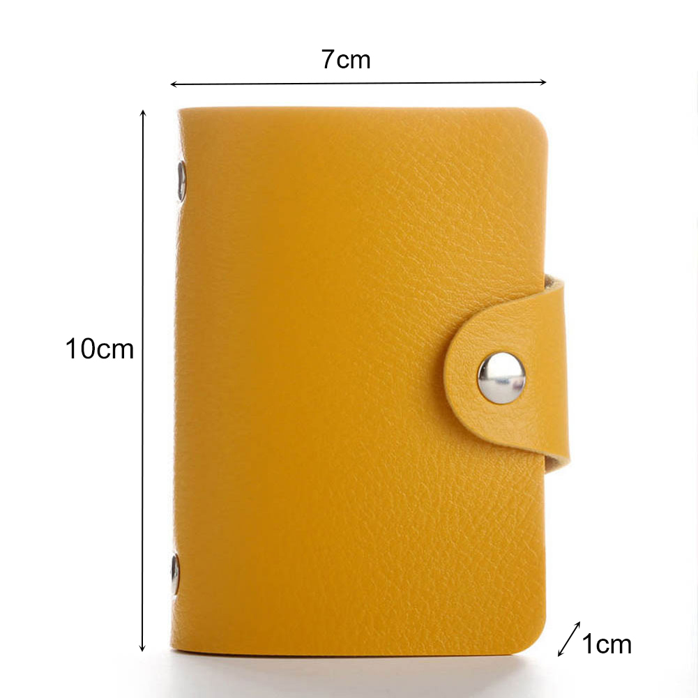 24 Bits Credit Card Holder Business Bank Card Pocket PVC Large Capacity Card Cash Storage Clip Organizer Case Wallet Cardholder