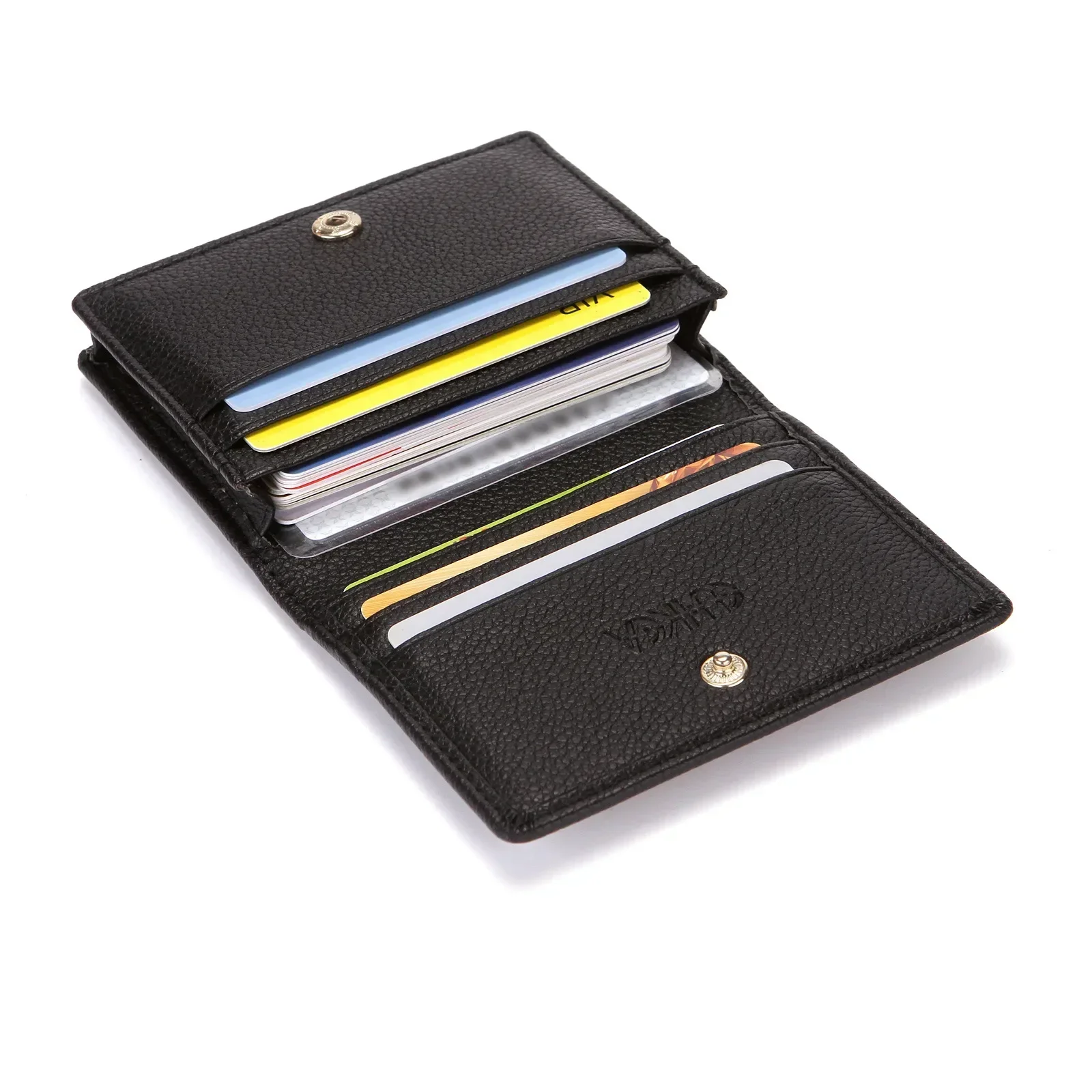 Men Credit Card Holders Purse Women Card ID Holder Organizer Business Bags New Black Brown Fashion Leather Card Wallets