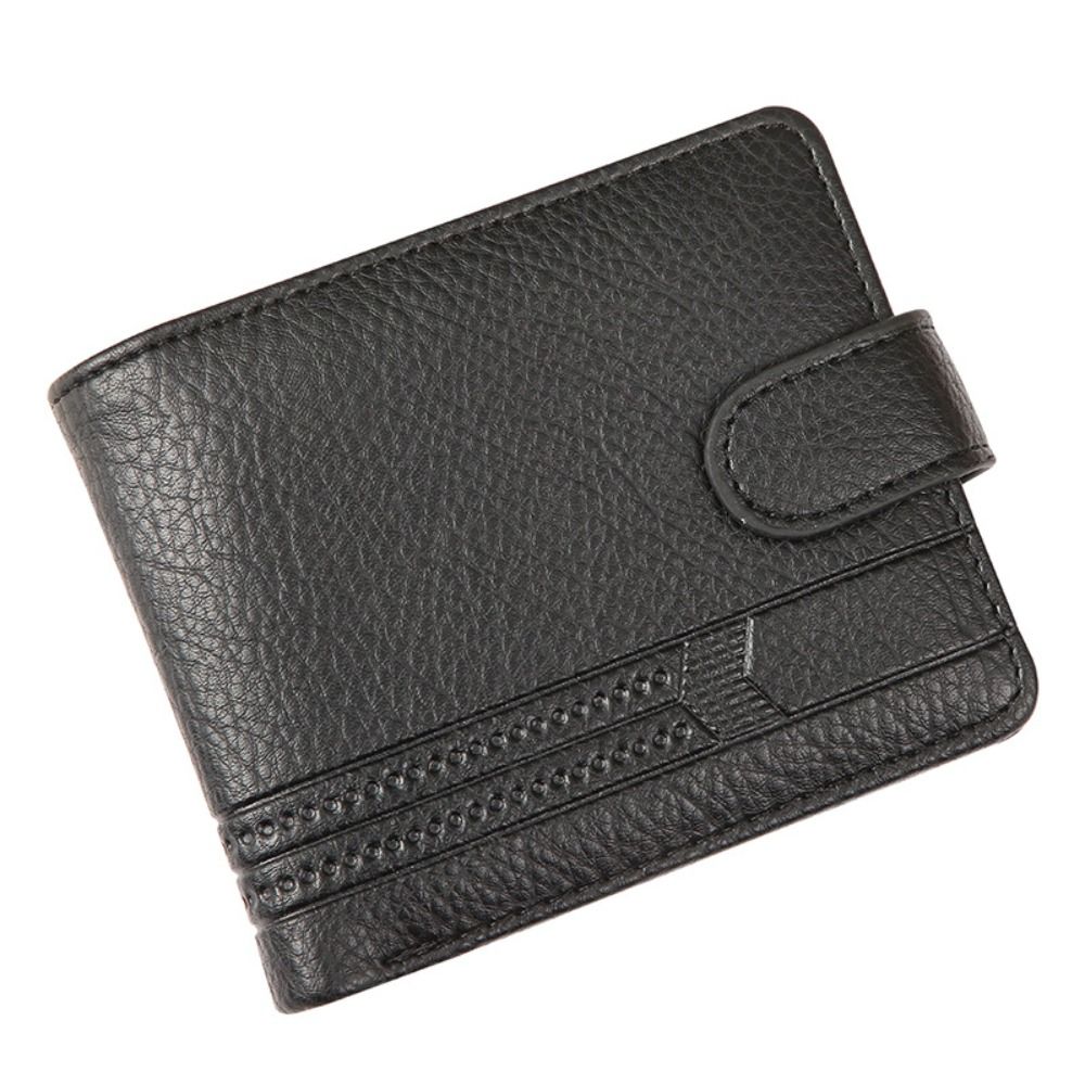 Male Short Multi-card Wallet Coin Pocket Purse Men Wallets Leather Zipper Purse Man Slim Card Horders