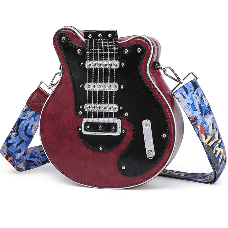 2024 New Fashionable and Personalized Crossbody Bag, Guitar Style Women's Bag