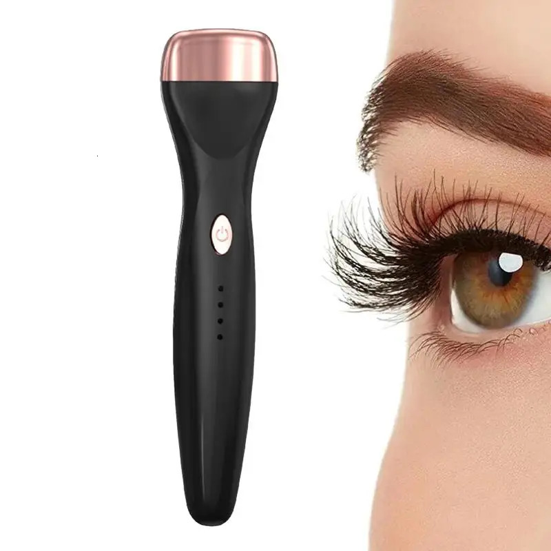 5D eyelash curler push type eyelash curler with indicator comb style USB charging tool 241107