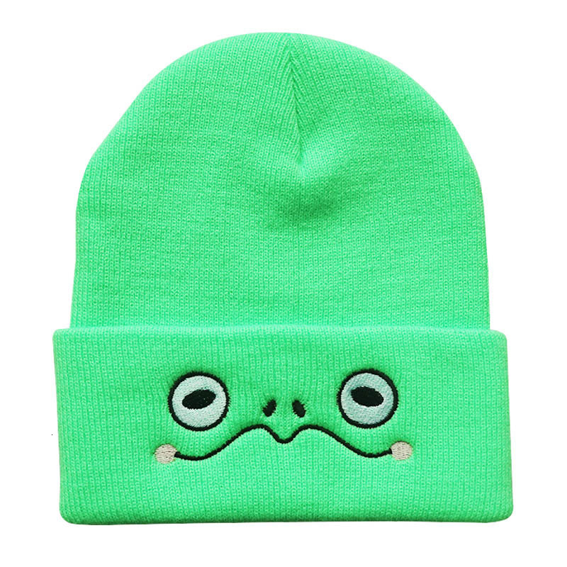 High quality design, New Men's Women's Autumn/Winter Trendy Cartoon Embroidered Knitted Hat and Warm Hoodie