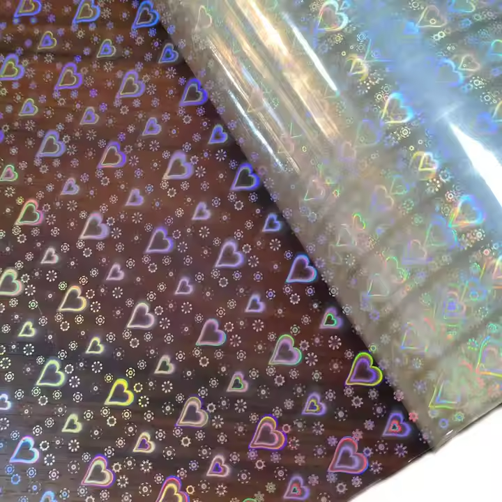 New arrival Transparent Holographic Plastic Film for Packaging and Lamination2