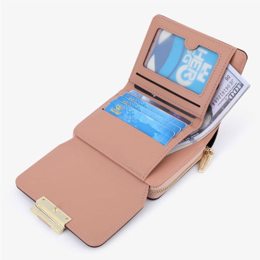 Fashion Women Wallets Small Wallets Zipper PU Leather Quality Female Purse Card Holder Wallet
