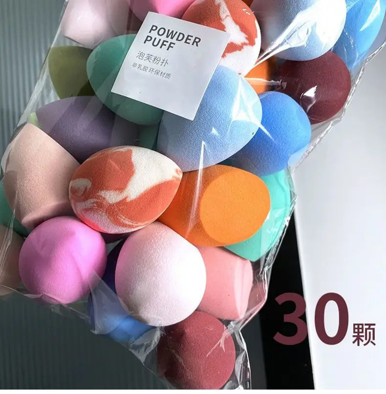 30 Beauty Egg Makeup Blender Cosmetic Puff Makeup Sponge Cushion Foundation Powder Sponge Beauty Tool Women Make Up Accessories 240329