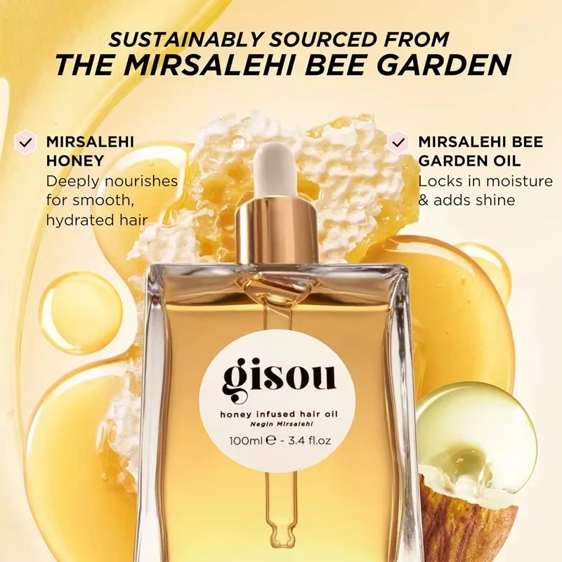 Gisou honey Fragrance spray 50ml moisturizes softens new wild rosess Essential Oil Hair Conditioner 20ml Free and Fast Ship