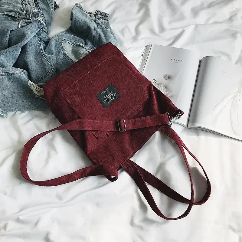 Women Canvas Bag New Design Zipper Shoulder Bag Female Reusable Large Capacity Shopper Tote Ladies Eco Cloth Shopping Bags