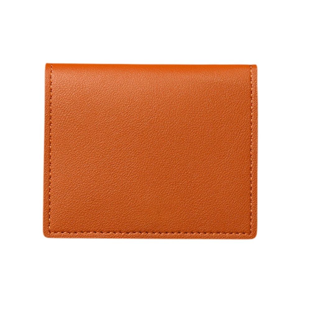 Slim And Compact Card Holders PU Leather Anti Demagnetization Bank ID Card Case Ultra Thin Short Credit Card Bags Bus Card