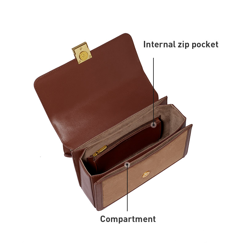 LAFESTIN Women's Handbag 2022 New Trendy Chain Retro One-shoulder Messenger Cambridge Fashion All-match Small Square Bag Simple