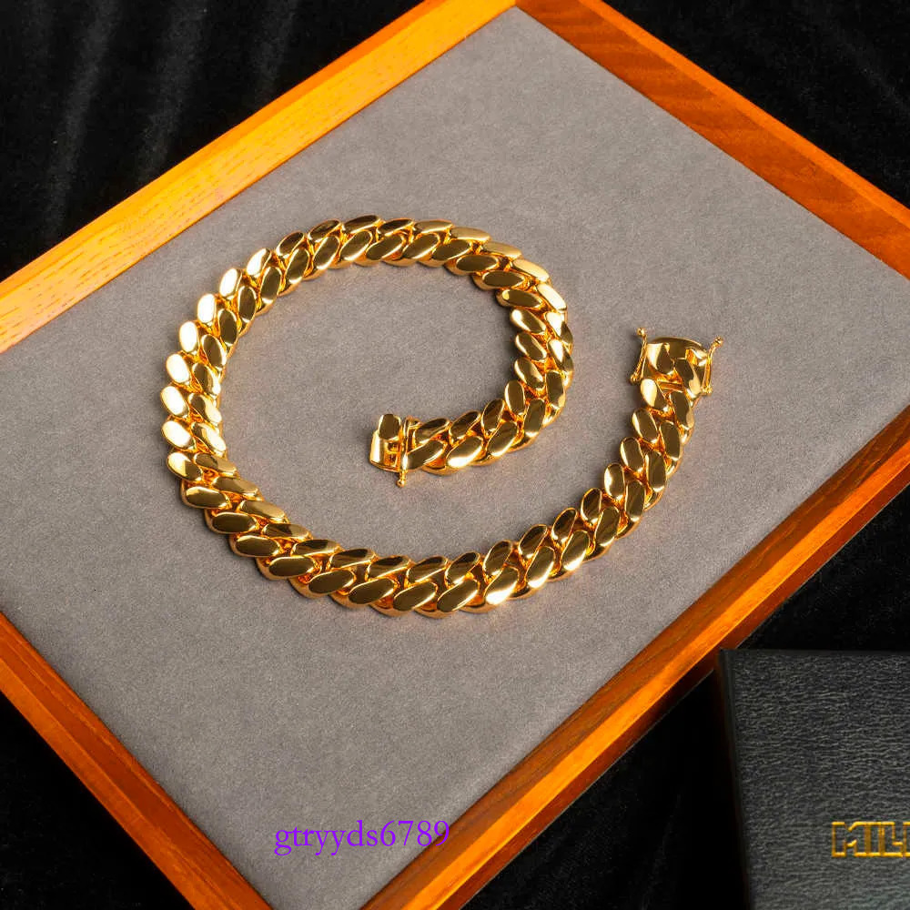 Designer Choker Moissanite dias Custom k Gold 20mm Miami Cuban Chain Necklace for women men Jewelry Wholesale