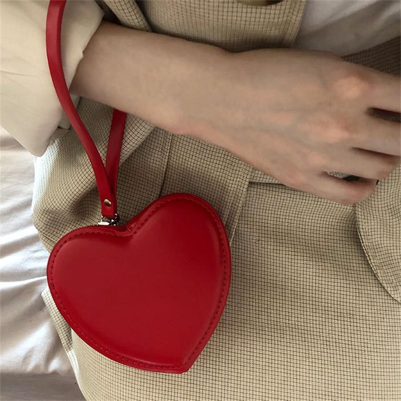 Business Wallet Designer Original Brand Womens Wallets for Women Sale Purses for Girls Kawaii PU Leather Heart Bag free Shipping