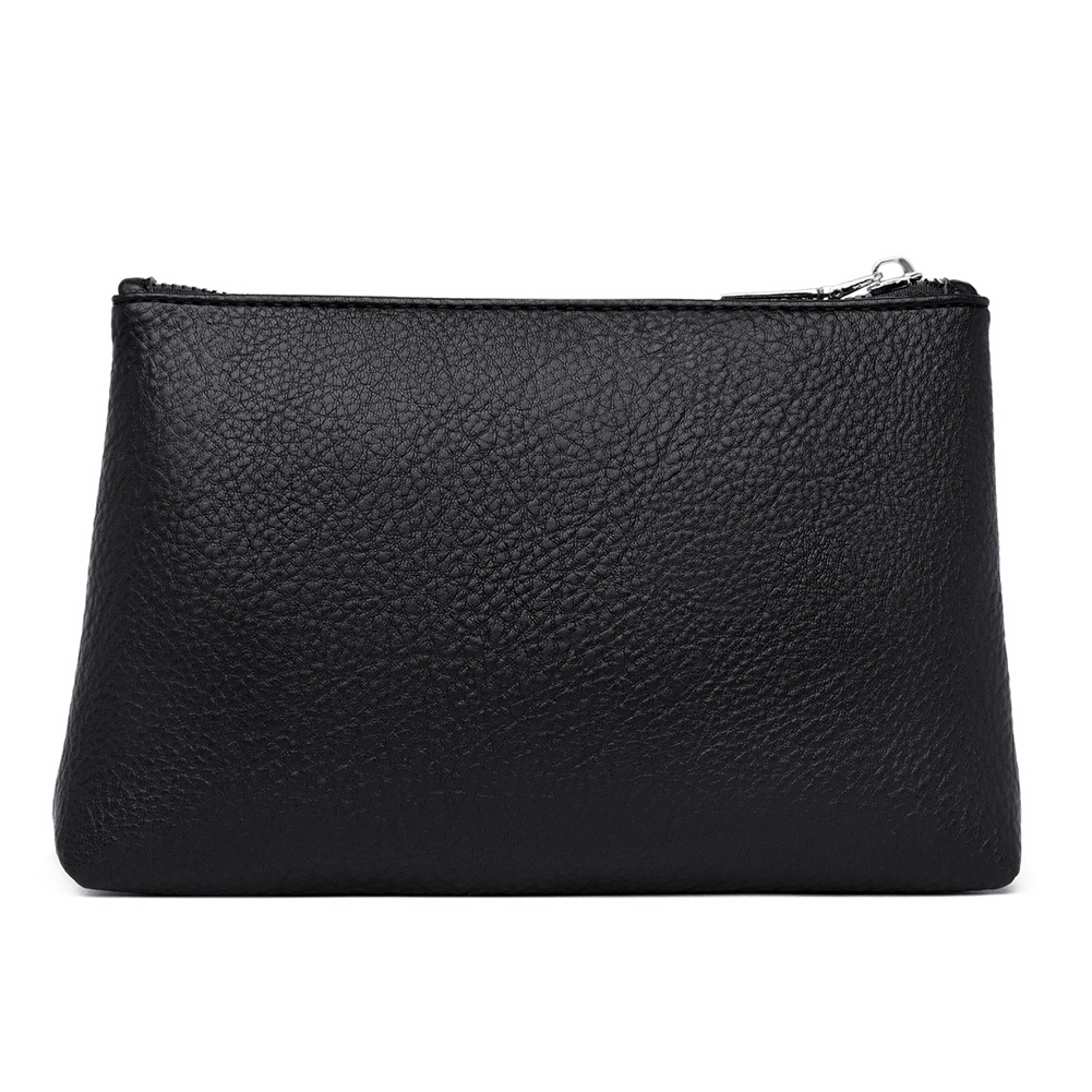 Fashion Tote Bag PU Leather Soft Shoulder Purse Solid Color Underarm Bag with Coin Purse Top Handle Bag for Women